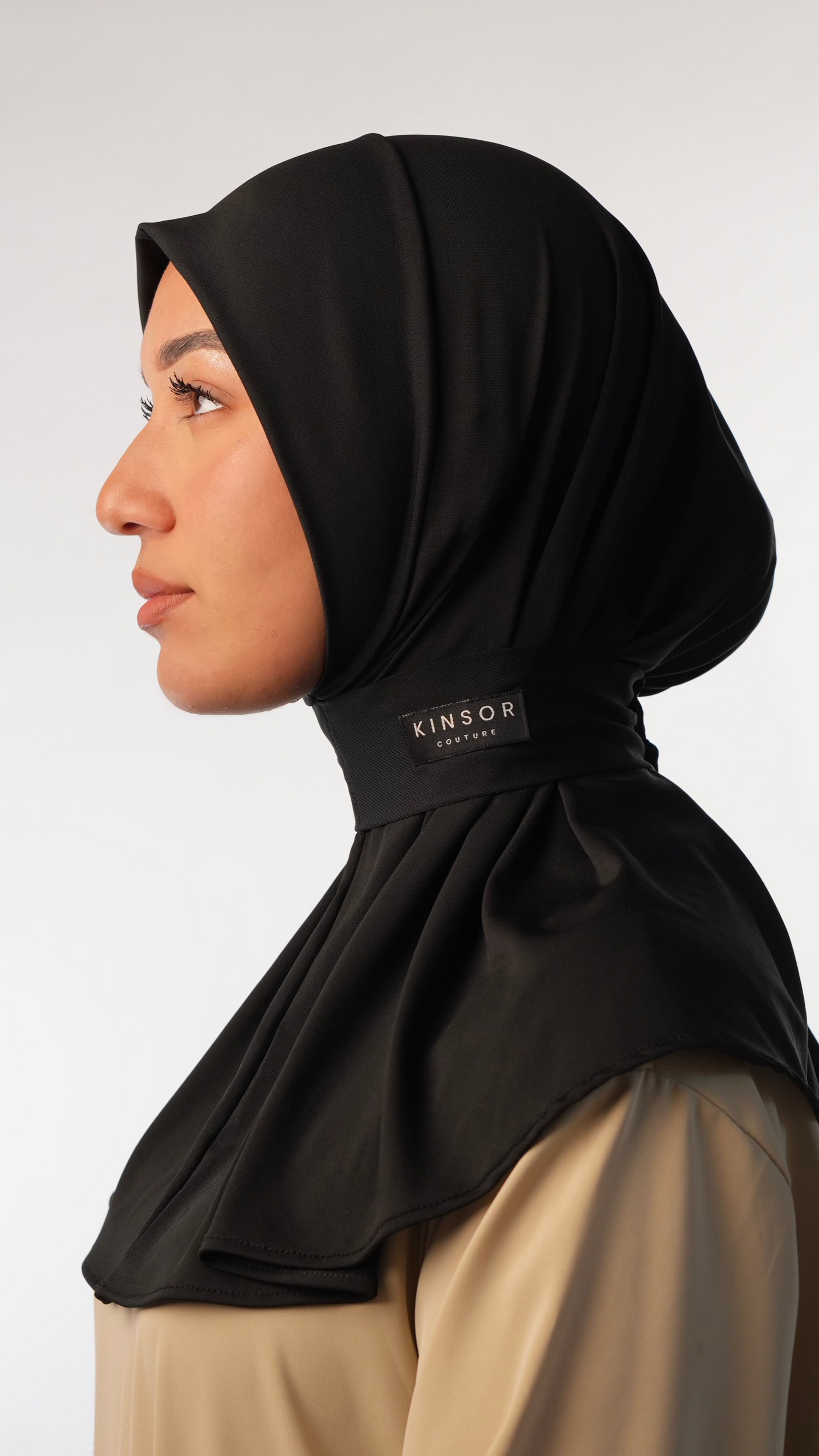 KINSOR™ Easy-Wear Hijab - Black